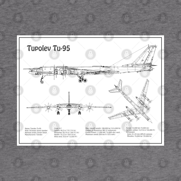 Tupolev Tu-95 Bear Bomber - BD by SPJE Illustration Photography